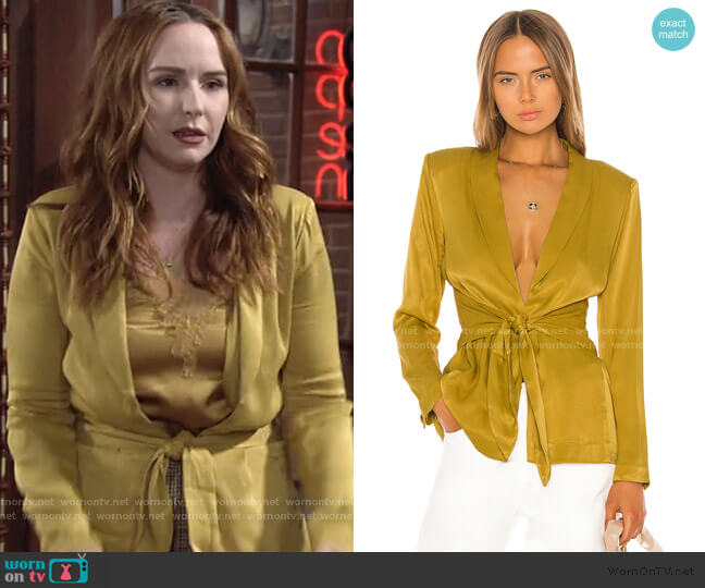 LPA Marisa Jacket worn by Mariah Copeland (Camryn Grimes) on The Young and the Restless