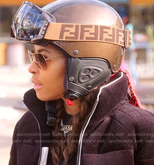 Mary’s Fendi ski helmet and goggles on The Real Housewives of Salt Lake City