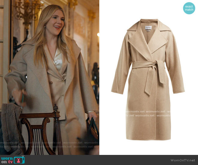 Max Mara Flo Coat worn by Sylvia Steineitz (Lily Rabe) on The Undoing