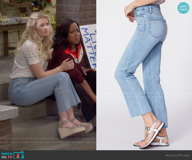 Paige Atley Ankle Flare in Joannis worn by Gemma (Beth Behrs) on The Neighborhood