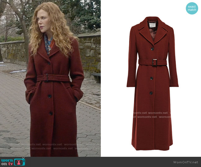 3.1 Phillip Lim Tailored Belted Coat worn by Grace Fraser (Nicole Kidman) on The Undoing