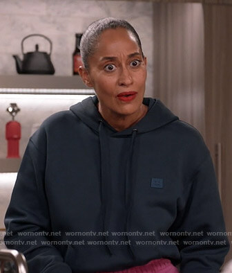 Rainbow’s navy hoodie on Black-ish