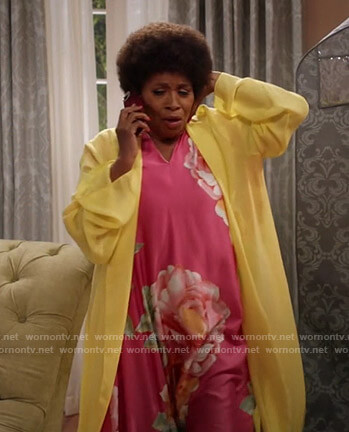 Ruby’s pink floral dress on Black-ish