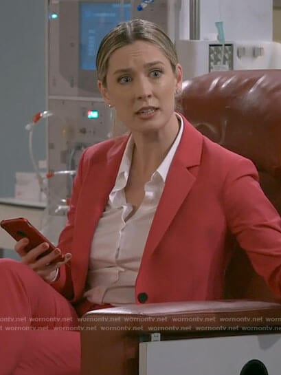 Samantha’s pink suit on B Positive