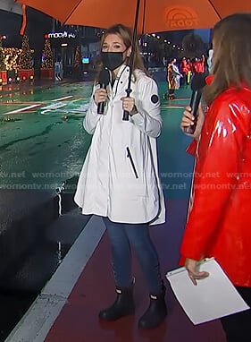 Savannah’s white raincoat on Today