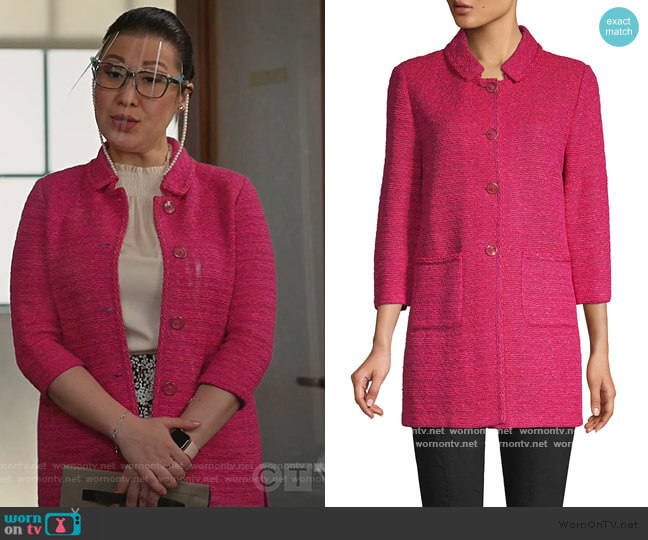 St. John Andrea Knit Jacket worn by Sherri Kansky (Ruthie Ann Miles) on All Rise