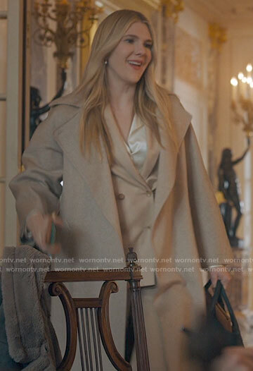Sylvia’s camel coat on The Undoing