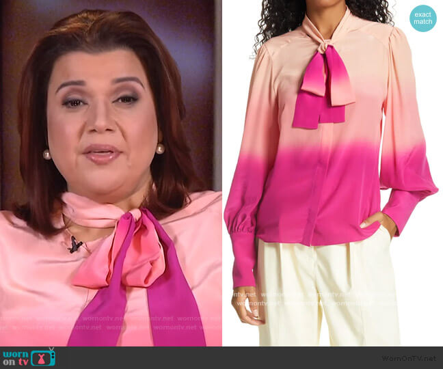 Tanya Taylor Susan Top worn by Ana Navarro on The View