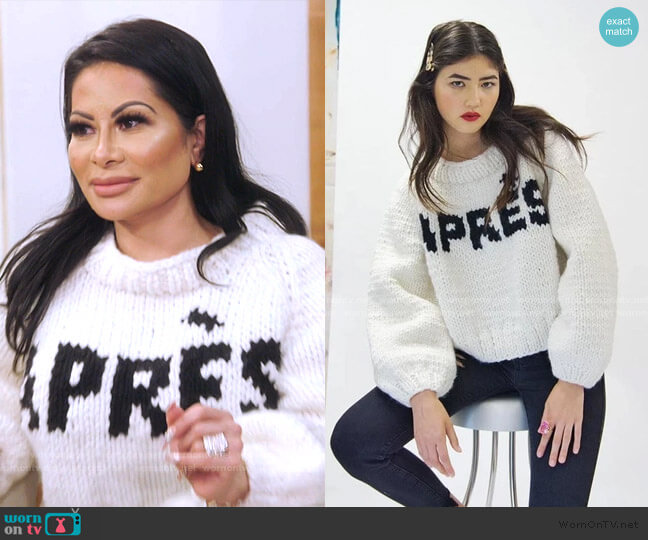 Gogo Sweaters The Apres Pullover worn by Jen Shah on The Real Housewives of Salt Lake City
