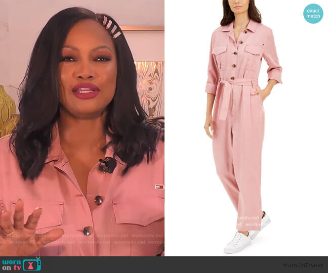 Tommy Jeans Utility Jumpsuit worn by Garcelle Beauvais on The Real