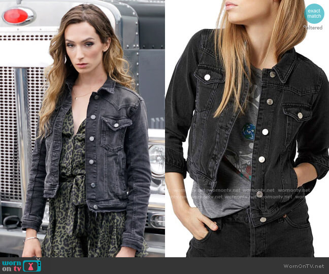 Topshop Western Denim Jacket worn by Jerrie Kennedy (Jesse James Keitel) on Big Sky