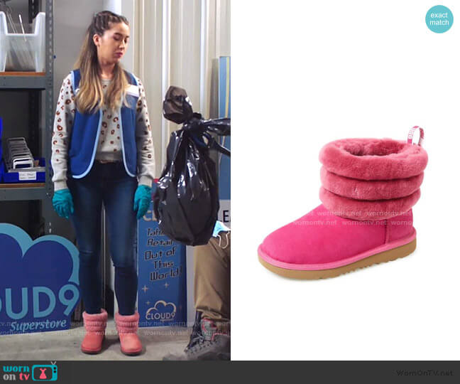 Ugg Fluff Mini Quilted Boot worn by Cheyenne (Nichole Bloom) on Superstore