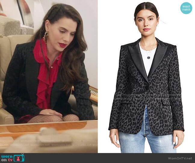 Veronica Beard Ashburn Dickey Jacket worn by Ginger Sweet (Melia Kreiling) on Filthy Rich