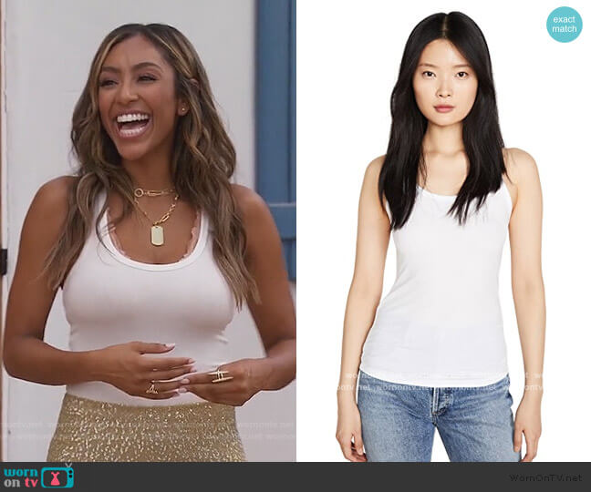 AG Jagger Tank worn by Tayshia Adams on The Bachelorette