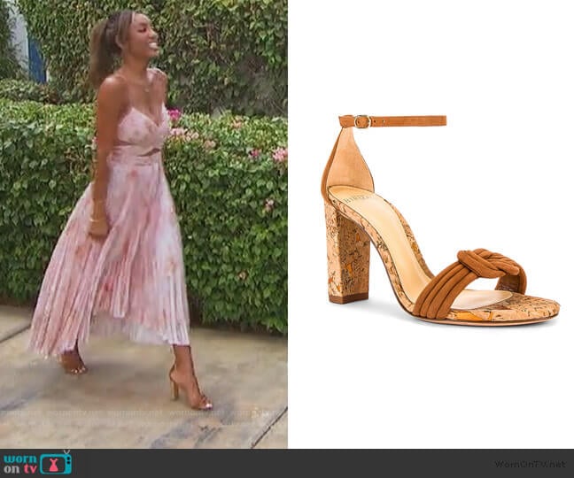Alexandre Birman Chiara Heel worn by Tayshia Adams on The Bachelorette