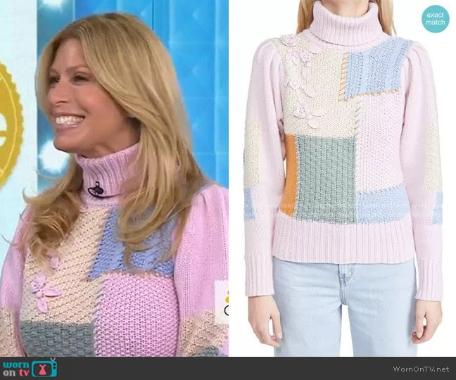 Loveshackfancy Allan Pullover worn by Jill Martin on Today