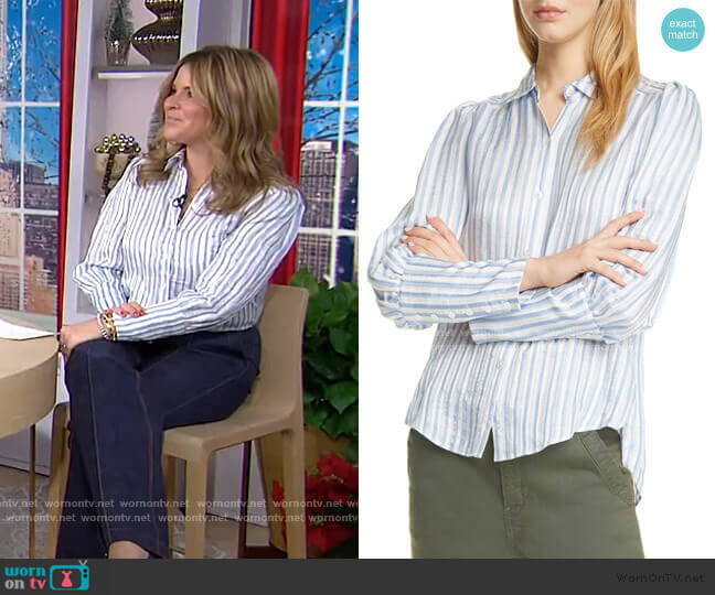 Veronica Beard Ally Blouse worn by Jenna Bush Hager on Today