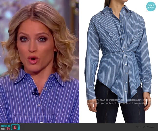 Cinq a Sept Mariezehl Top worn by Sara Haines on The View