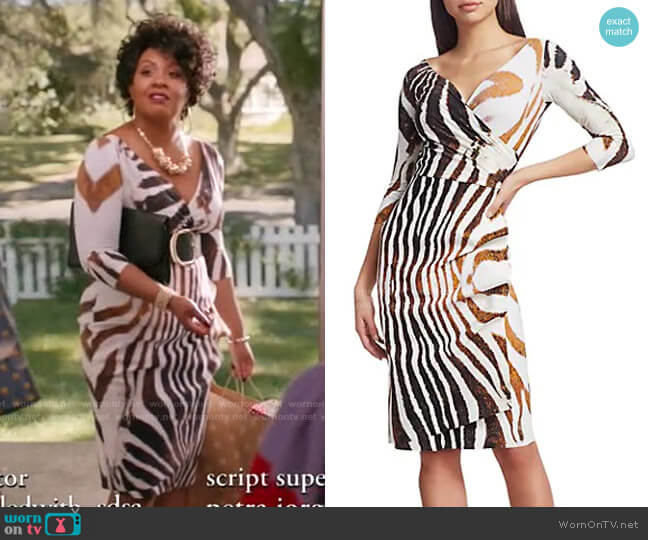Chiara Boni La Petite Robe Florien Zebra Print Dress