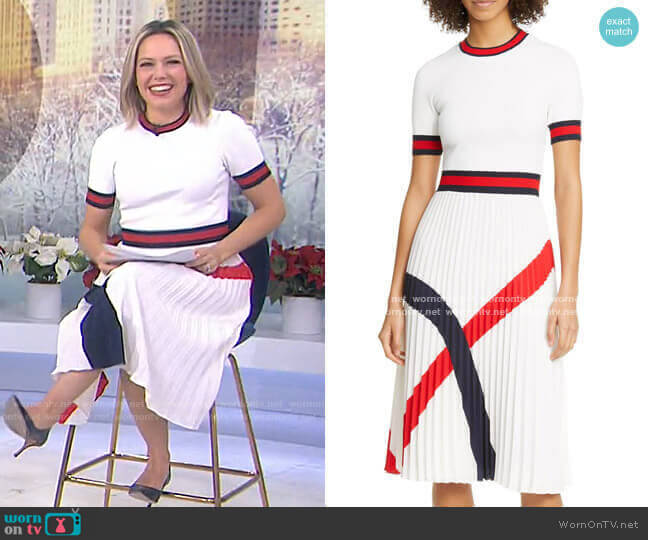 Ted Baker Fynlie Pleated Sweater Dress worn by Dylan Dreyer on Today