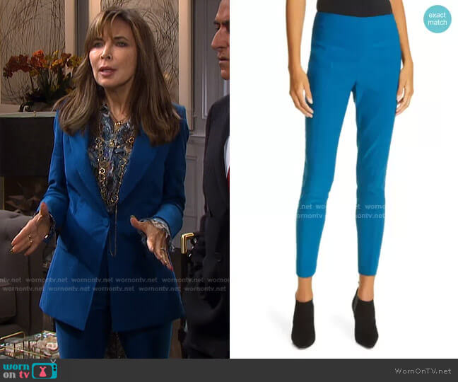Veronica Beard Honolulu High Waist Pants worn by Kate Roberts (Lauren Koslow) on Days of our Lives