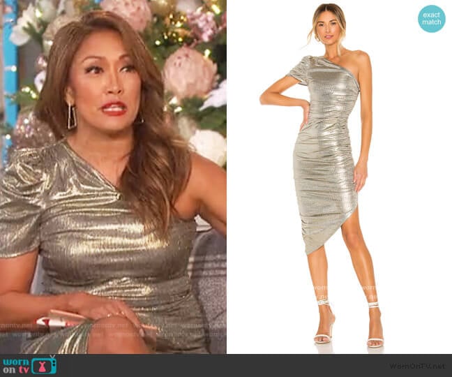 House of Harlow 1960 x REVOLVE Kalina Midi Dress worn by Carrie Inaba on The Talk