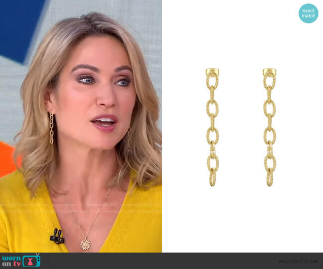 Accessory Concierge Infinity Link Drops worn by Amy Robach on Good Morning America
