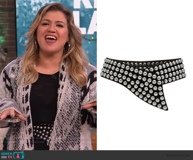 Isabel Marant Milda Belt worn by Kelly Clarkson on The Kelly Clarkson Show