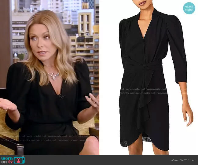 Ba&Sh Isee Ruffled Dress worn by Kelly Ripa on Live with Kelly and Mark