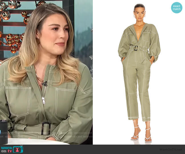Jonathan Simkhai Annika Jumpsuit worn by Carissa Loethen Culiner on E! News