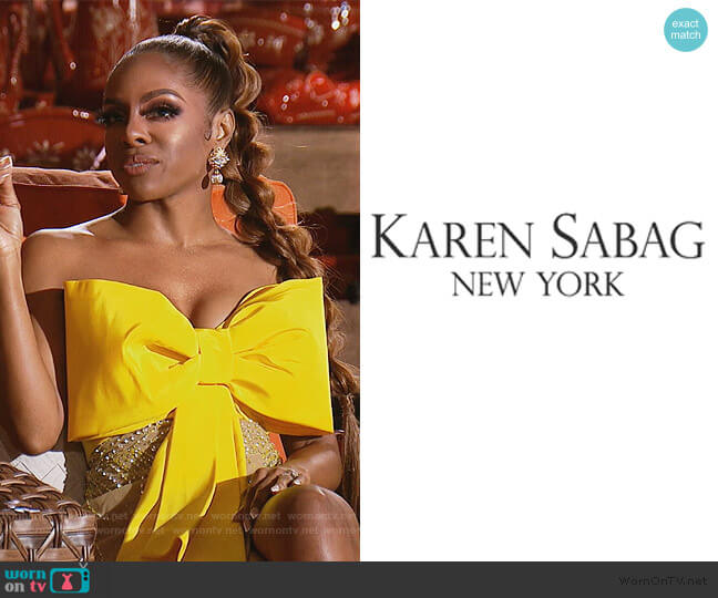 Karen Sabag Custom Dress worn by Candiace Dillard Bassett on The Real Housewives of Potomac