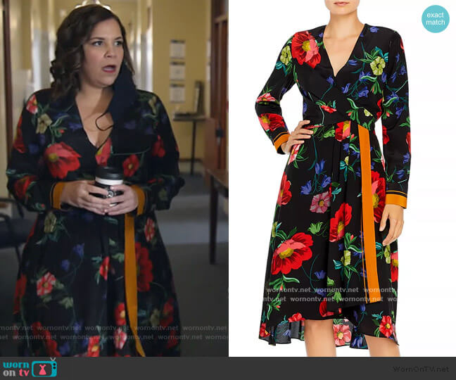 Kobi Halperin Kobi Halperin Zula Floral Print Dress worn by Sara Castillo (Lindsay Mendez) on All Rise