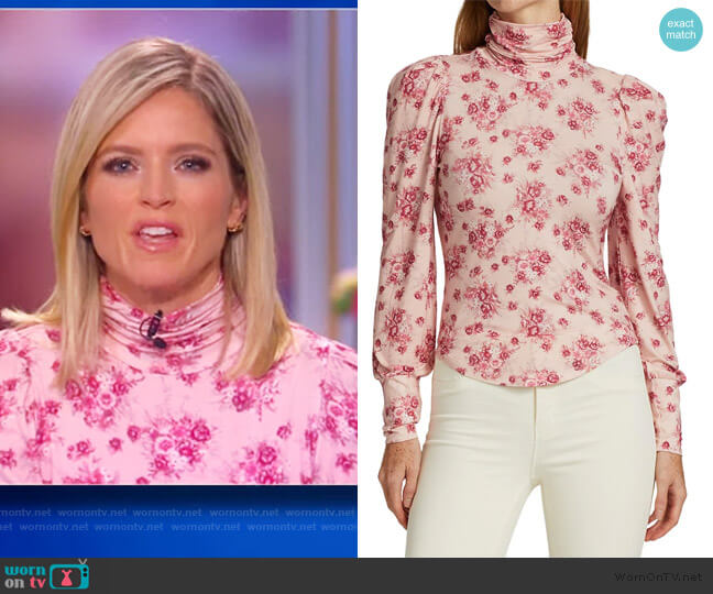 LoveShack Fancy Vienna Tee worn by Sara Haines on The View