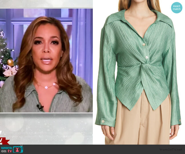 Nanushka Idris Blouse worn by Sunny Hostin on The View