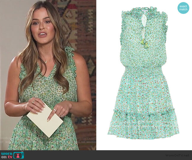 Poupette St Barth Triny printed mini dress