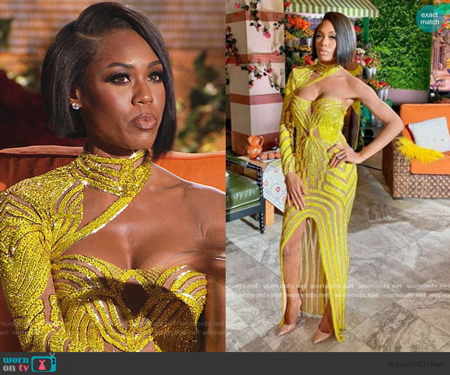 Riley Knoxx Custom Dress worn by Monique Samuels on The Real Housewives of Potomac