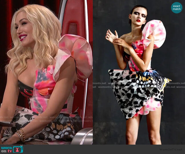 Ronald Van Der Kemp Fall 2020 Couture worn by Gwen Stefani on The Voice