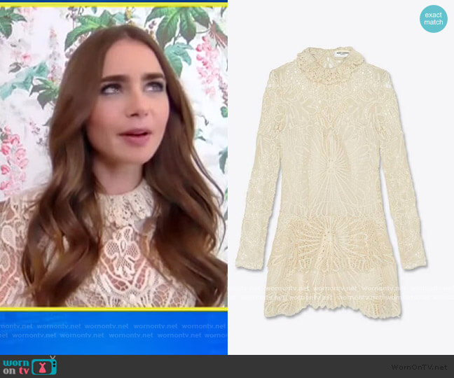 Saint Laurent Chrocheted Lace Dress