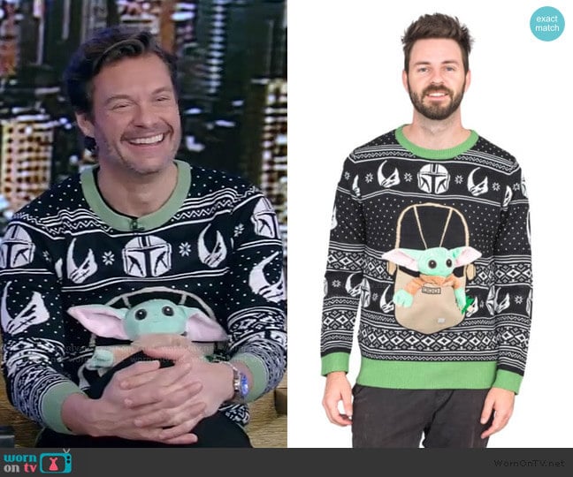 Ugly Christmas Sweater Star Wars Baby Yoda The Child Forces Trees Ugly Christmas Sweater