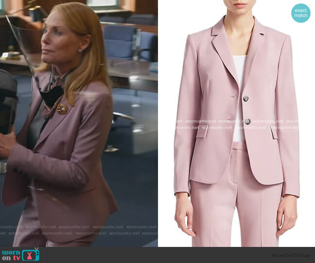 Theory Carissa Wool Blazer worn by Lisa Benner (Marg Helgenberger) on All Rise