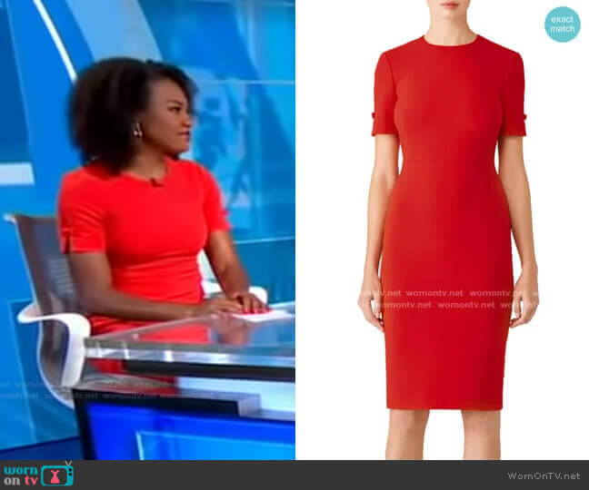 LK Bennett Trinu Dress worn by Janai Norman on Good Morning America