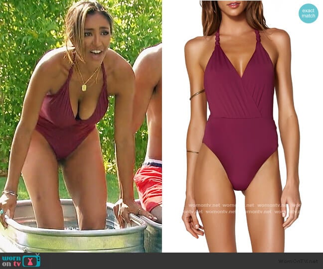 Vix Diane One-Piece Swimsuit worn by Tayshia Adams on The Bachelorette