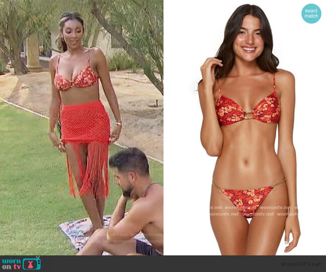 Vix Paris Erin Chain Top worn by Tayshia Adams on The Bachelorette