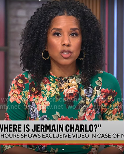 Adriana Diaz’s green floral dress on CBS This Morning