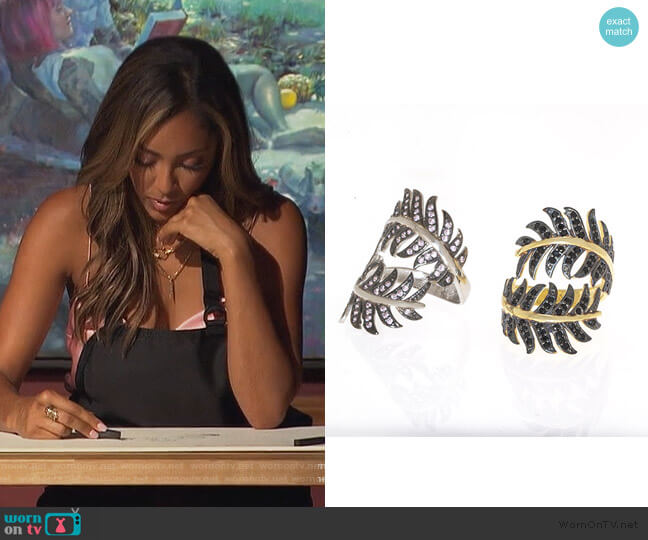 Anuja Tolia Jungle Ring worn by Tayshia Adams on The Bachelorette