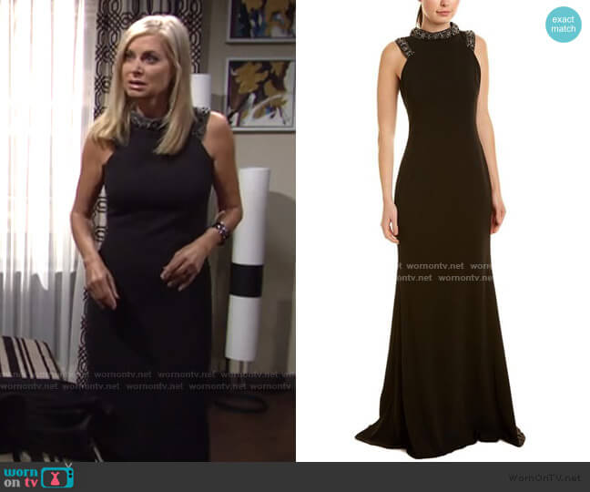 Badgley Mischka Embellished Gown worn by Ashley Abbott (Eileen Davidson) on The Young and the Restless
