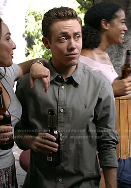 Carl’s grey long sleeve shirt on Shameless