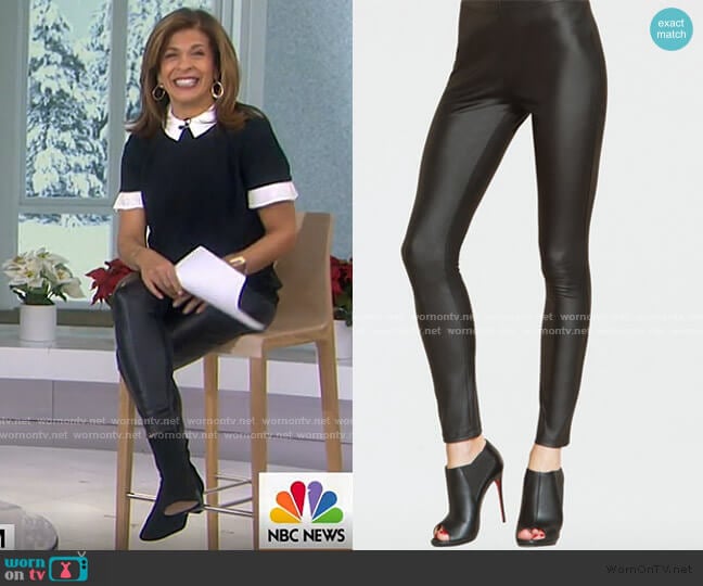 Clara Sunwoo Liquid Leather Legging worn by Hoda Kotb on Today