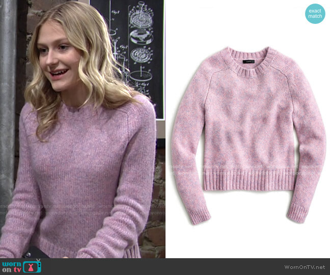 J. Crew Crewneck Sweater worn by Faith Newman (Alyvia Alyn Lind) on The Young and the Restless
