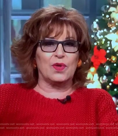 Joy’s red knitted sweater on The View